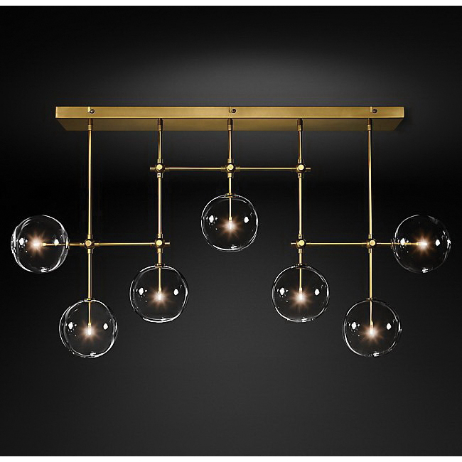 Glass globe shop mobile chandelier